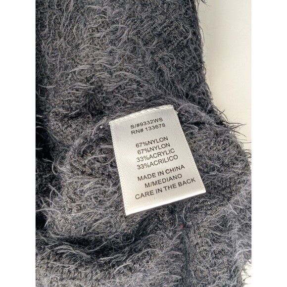 Love Tree Black Fuzzy Super Soft Womens Round Neck Sweater Size Medium - Picture 7 of 7